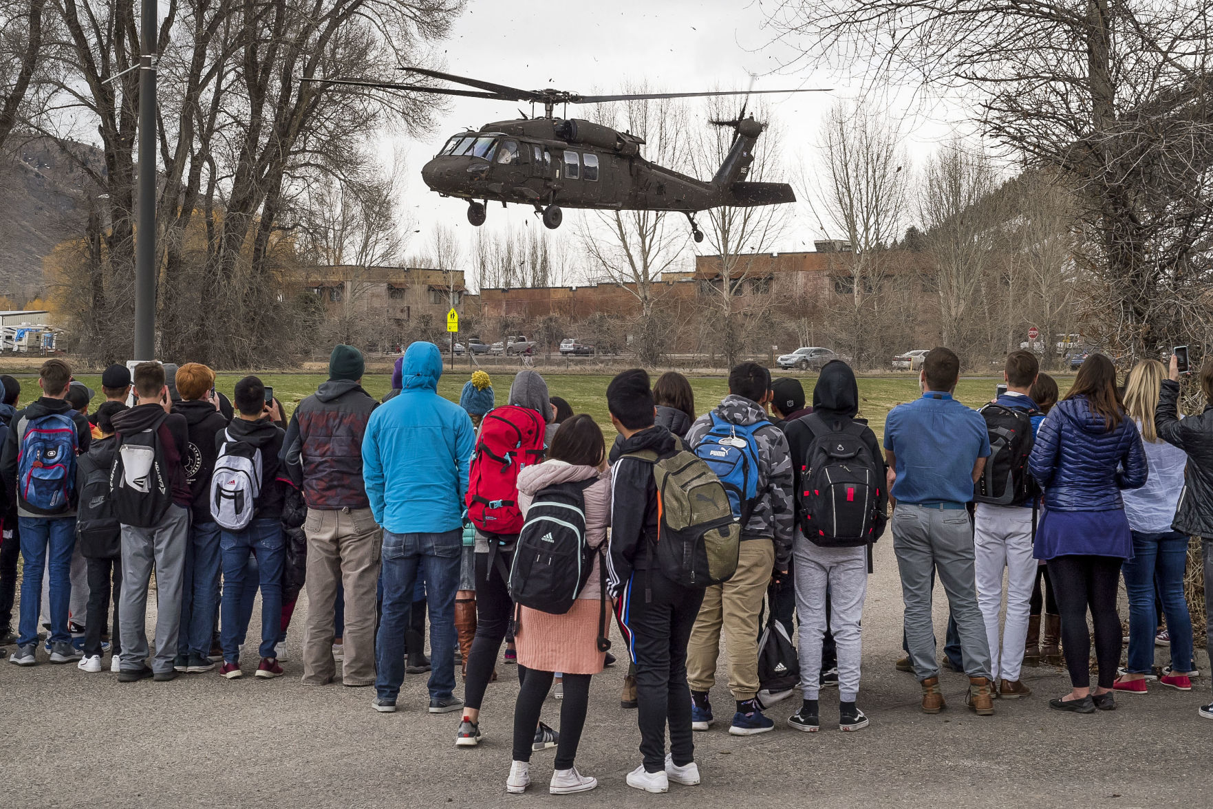 Army National Guard Black Hawk visits career expo